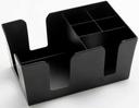 American Metalcraft Black Metal Bar Caddy, 9-1/8 inch Length x 5-7/8 inch Width x 4-1/8 inch Height