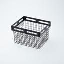 American Metalcraft Black Twilight Nestable Rectangle Basket, 12 1/8 x 10 x 8 inch