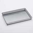 American Metalcraft Stainless Steel Rectangle Platter, 10 x 7 x 1 inch Top