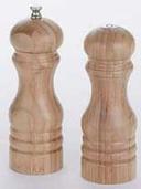 American Metalcraft Bamboo Wood Brown Salt and Pepper Mill Set, 6 inch Height -- 1 set