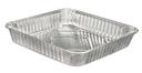 D and W Fine Pack Silver Aluminum Square Pan, 8 inch -- 500 per case.