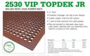 Cactus Red Vip Topdek Junior Floor Mat, 1/2 inch.