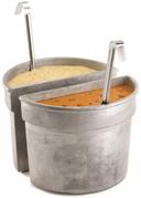 Tablecraft Natural Bain Marie Half Soup Crock, 5.625 x 8.5 inch