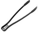 WNA Caterline Pack Black Plastic Utensil Serving Tong, 9 inch -- 48 per case.