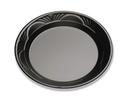 D and W Fine Pack Black Plastic Jet Fine Plate, 9 inch -- 500 per case.