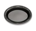 D and W Fine Pack Plastic Black Deep Oval Platter, 8 x 11 inch -- 500 per case.