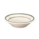 Del Mar Green Wide Rim Rolled Edge Grapefruit Bowl, 6 3/8 inch -- 36 per case.