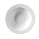 Rubicon Collection Undecorated White Rimmed Fruit Bowl 5 3/4 Ounce -- 36 per case.