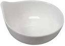 Vertex London Collection White Artiste Sauce Dish -- 24 per case.