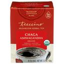 Teeccino Organic Chaga Ashwagandha Mushroom Herbal Tea, 10 tea bags -- 6 per case