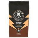 Death Wish Coffee Organic Medium Roast Ground Coffee, 16 Ounce -- 6 per case