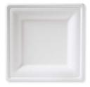 Responsible Products No-PFAS Added Square Compostable Molded Fiber Plate, 6 inch -- 1000 per case