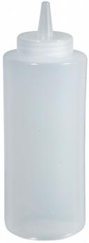 Winco Clear Regular Squeeze Bottle, 8 Ounce -- 6 per case