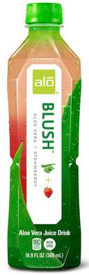 Alo Blush Aloe Vera Plus Strawberry Drink, 16.9 Ounce -- 12 per case