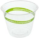 Primeware Clear PLA Compostable Squat Cup, 9 Ounce -- 1000 per case.