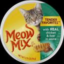 Meow Mix Tender Favorites Chicken Liver Cat Food, 2.75 Ounce -- 12 per case.
