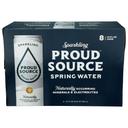 Proud Source 12 Fluid Ounce Sparkling Spring Water, 8 count -- 3 per case