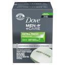 Dove Mens Extra Fresh Bar Soap, 3.75 Ounce - 2 per pack -- 24 packs per case.