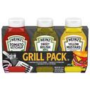 Heinz Tomato Ketchup, Sweet Relish and Yellow Mustard Grill Pack, 3.375 Pound -- 4 per case.
