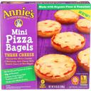 Annies Homegrown Three Cheese Mini Pizza Bagels, 6.65 Ounce -- 12 per case.