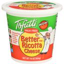 Tofutti Dairy Free Better Than Ricotta Cheese, 16 Ounce -- 12 per case