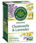 Traditional Medicinals Chamomile with Lavender Herbal Tea, 16 tea bags per pack -- 6 per case