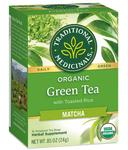 Traditional Medicinals Organic Matcha Green Tea with Toasted Rice, 16 tea bags per pack -- 6 per case