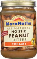 Maranatha Creamy No Stir Peanut Butter, 16 Ounce -- 6 per case