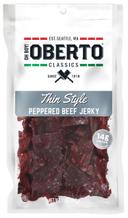 Oberto Thin Style Peppered Beef Jerky, 7 Ounce -- 6 per case