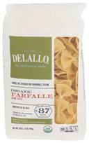 Delallo Organic Semolina Farfalle Pasta, 16 Ounce -- 8 per case