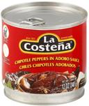 La Costena Chipotle Peppers in Adobo Sauce, 12 Ounce -- 12 per case