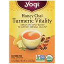 Yogi Organic Honey Chai Turmeric Vitality Tea - 16 tea bags per pack -- 6 packs per case