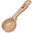 Carlisle 432406 Measure Miser Polycarbonate Beige Solid Short Handle Portion Spoon, 2 Ounce Capacity