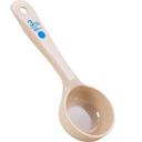 Carlisle 432606 Measure Miser Polycarbonate Beige Solid Short Handle Portion Spoon, 3 Ounce Capacity