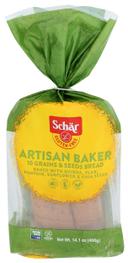 Schar Gluten Free Artisan Baker 10 Grains and Seeds Bread, 13.6 Ounce -- 8 per case