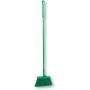 Carlisle 41082EC09 Green Color Coded Duo-Sweep Flagged Angle Broom, 56 inch Length