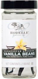 Rodelle Gourmet Whole Vanilla Beans, 2 count per pack -- 12 per case