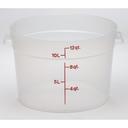 Translucent Round Container, 12 Quart -- 6 per case