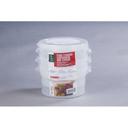 Translucent Round Translucent Shrink Wrap Container, 2 Quart-- 12 Per Case