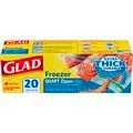 Glad Reseal Freezer, 20 count per pack -- 12 per case.