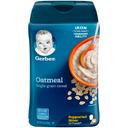 Gerber Organic 1st Food Single Grain Oatmeal Cereal, 8 Ounce -- 6 per case.