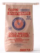 General Mills Bleached Bromated Enriched Malted Superlative Flour, 50 Pound.