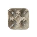 Pactiv Mover Molded Fiber 4 Cup Drink Carrier, 8 x 8 inch -- 300 per case