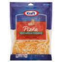 Kraft Natural Pizza Style Shredded Mozzarella Cheddar Cheese, 8 Ounce -- 12 per case.