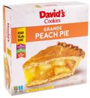 Foxtail David Cookies Unbaked Grande Peach Pie, 48 Ounce -- 6 per case