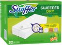Swiffer Sweeper Gain Dry Cloth, 32 count per pack -- 4 per case.