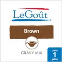LeGout Brown Instant Gravy Mix, 13.29 ounce -- 8 per case
