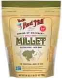 Bobs Red Mill Whole Grain Millet, 28 Ounce -- 4 per case