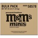 M and Ms Mini Peanut Butter Milk Chocolate Candies, 25 Pound