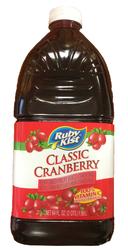Ruby Kist Cranberry Cocktail Juice 27 Percent Plastic Bottle, 64 Ounce -- 8 per case